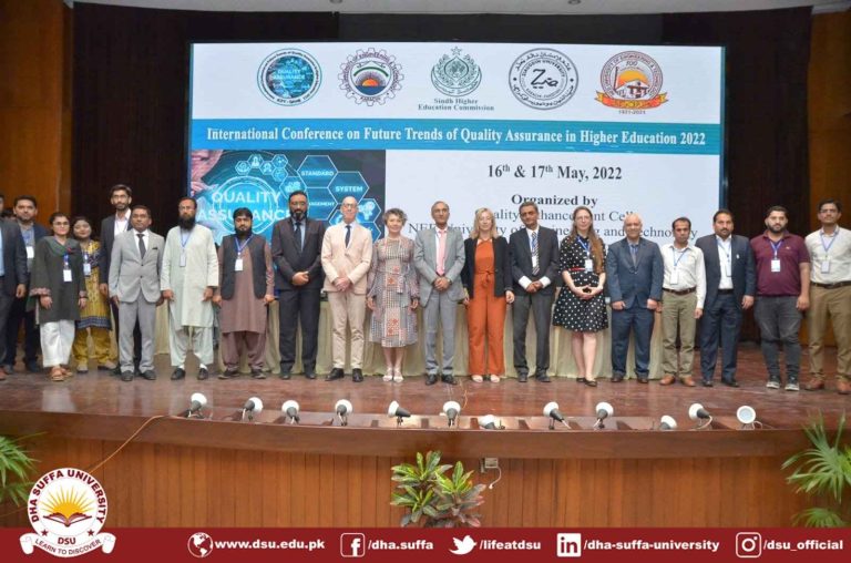 DHA Suffa University Presents a Paper at International Conference on Future Trends of Quality Assurance in Higher Education 2022 at NED University, Karachi